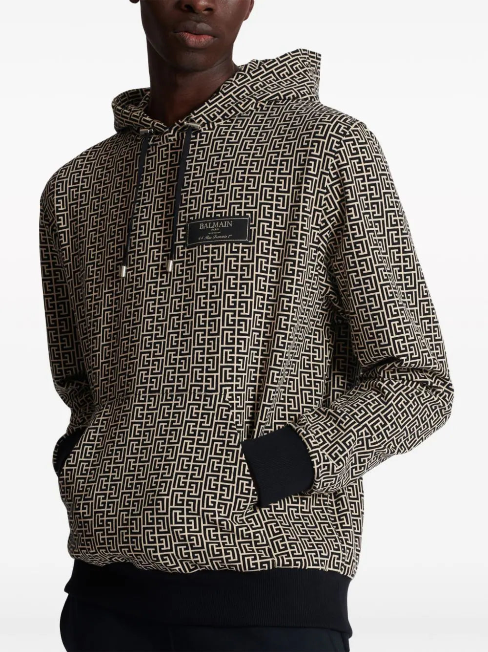 Monogram jacquard hoodie