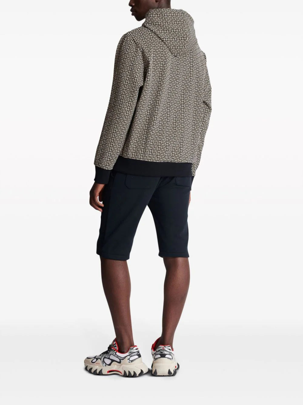 Monogram jacquard hoodie