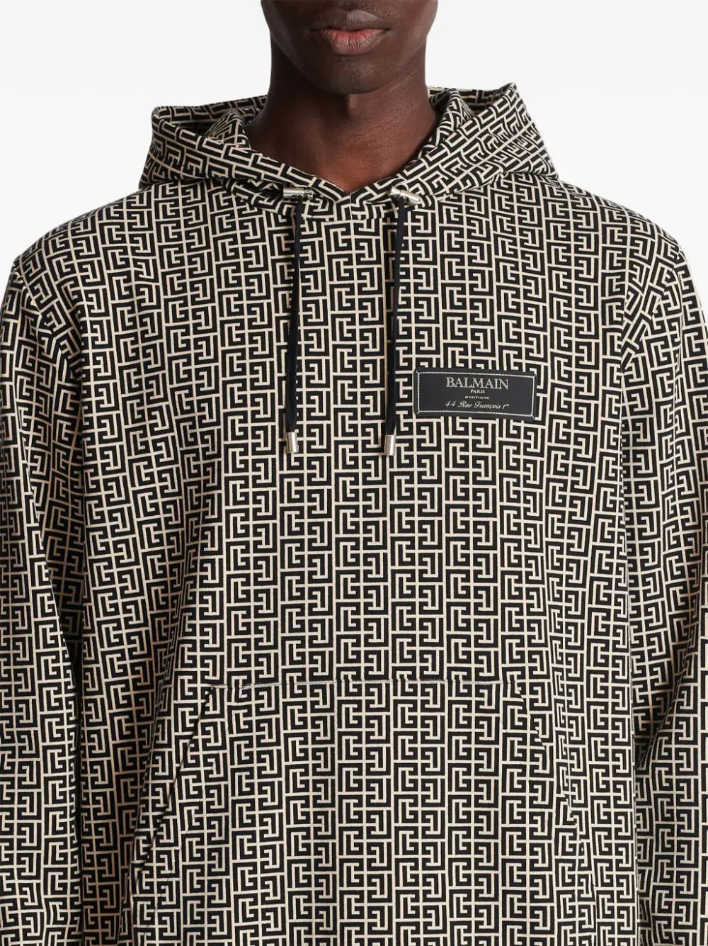 Monogram jacquard hoodie