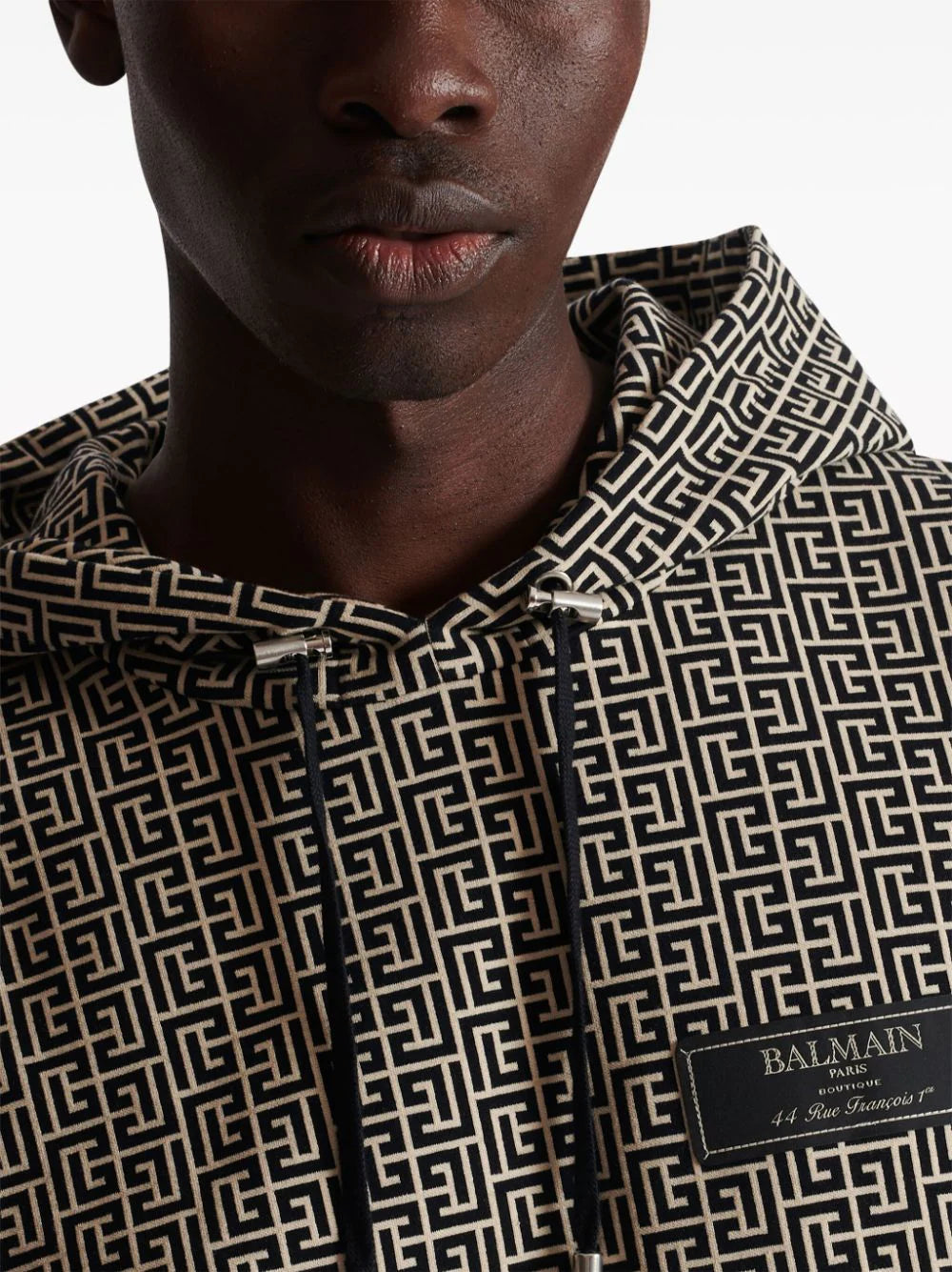 Monogram jacquard hoodie