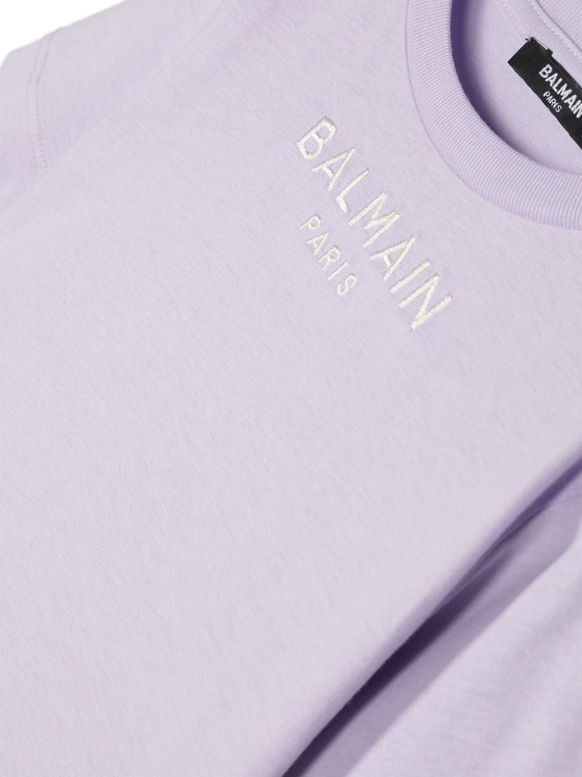 T-shirt with embroidered logo