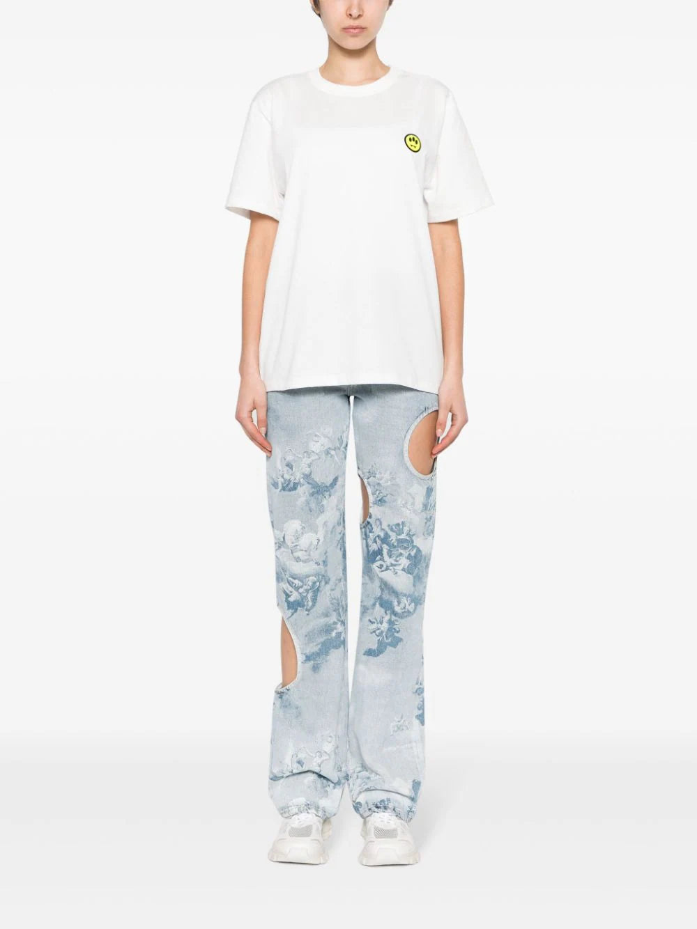 Unisex T-shirt with face motif