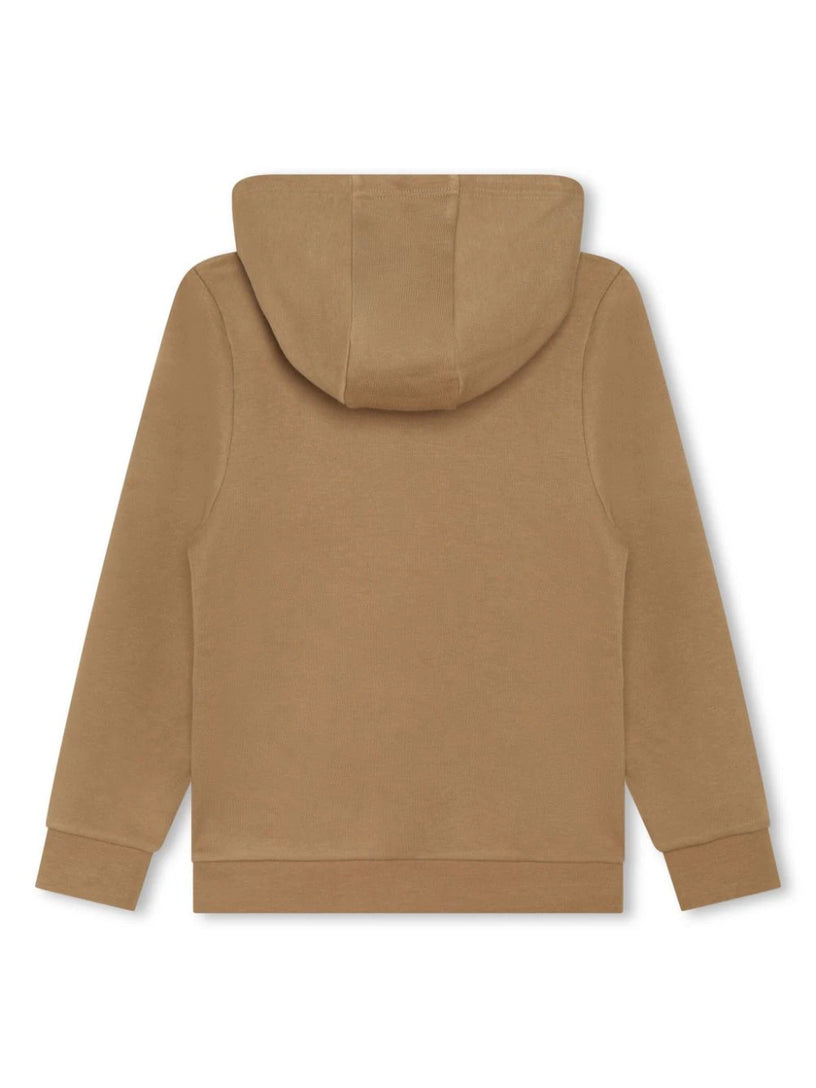 Sweatshirt with zip and logo
