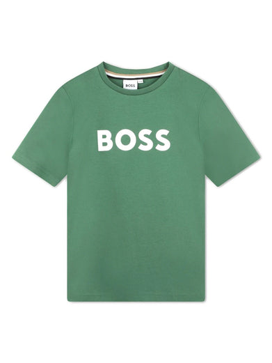 Jersey T-shirt with printed logo