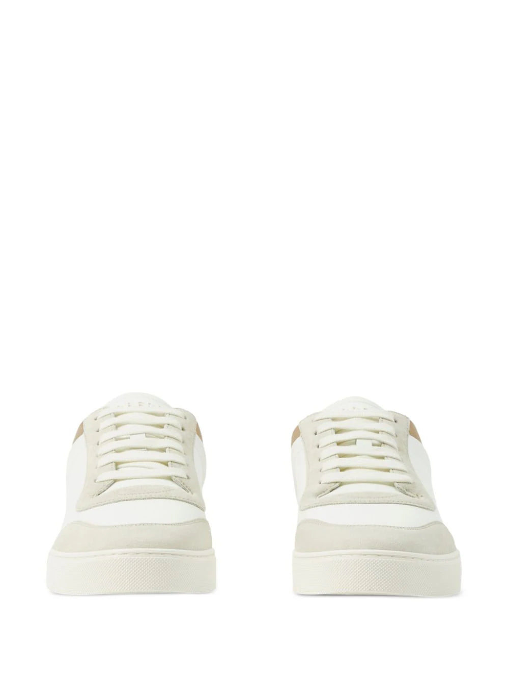 Leather, Suede and Check Sneakers