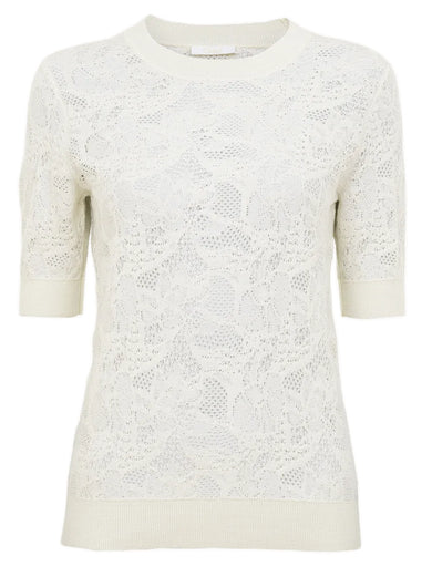 Flower jacquard jumper