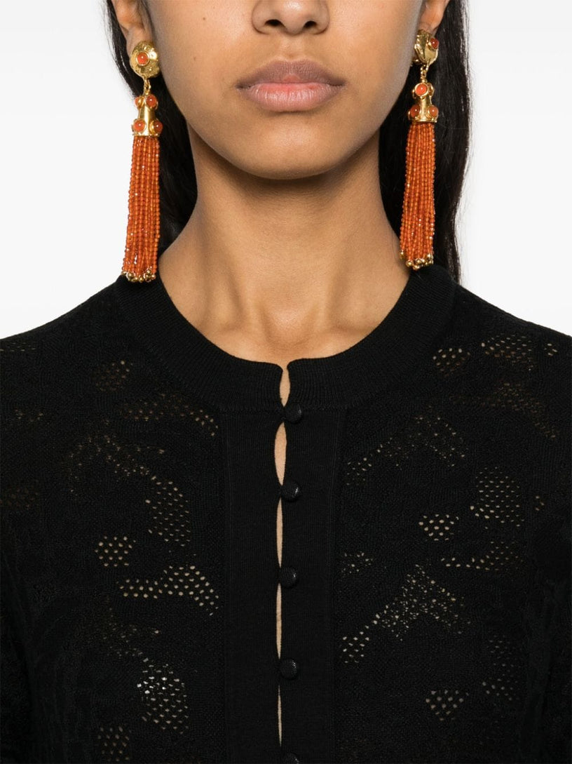 Flower jacquard dress