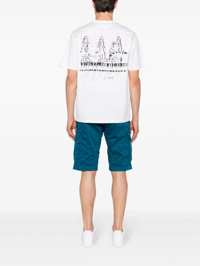 Metropolis Series Mercerized Jersey Logo Graphic T-shirt
