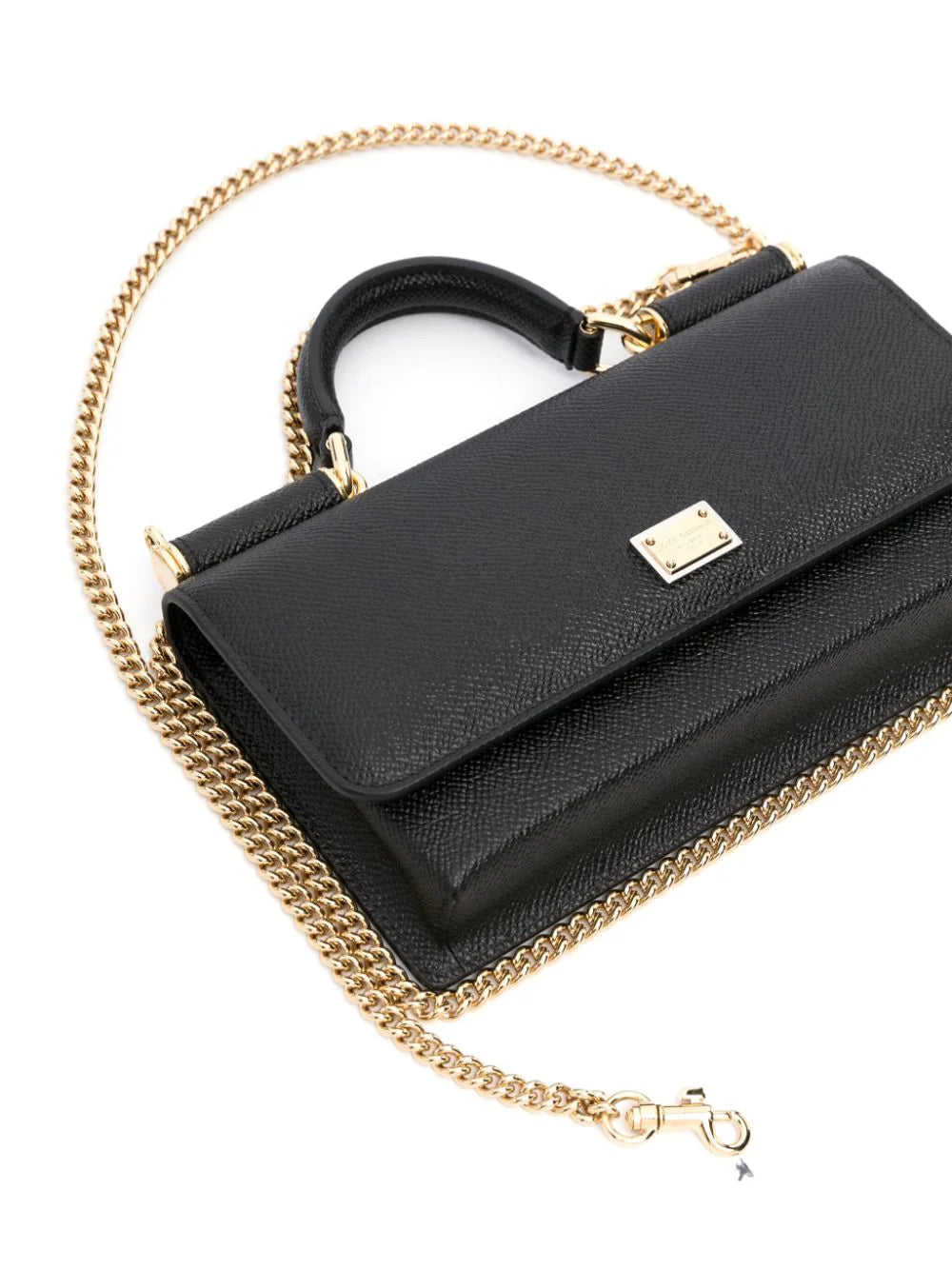 Mini bag in dauphine calf leather