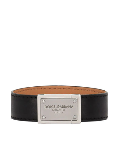 Calf leather straps with logo plate