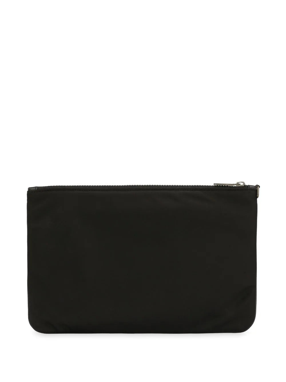 Nylon pouch with rubberized logo