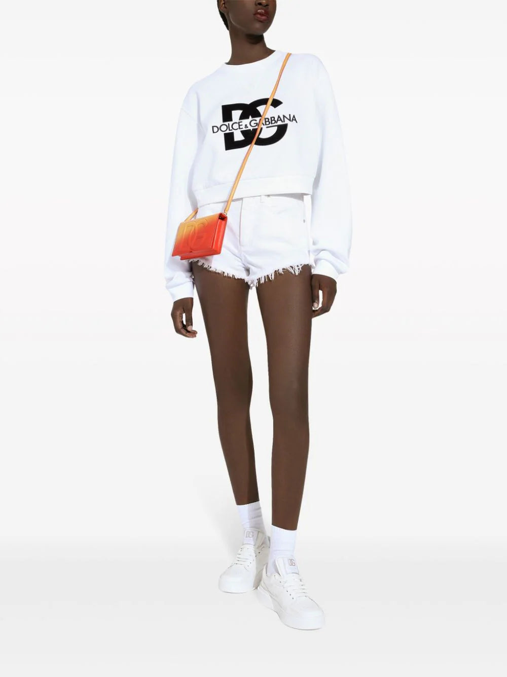 Jersey sweatshirt with Dolce&Gabbana logo