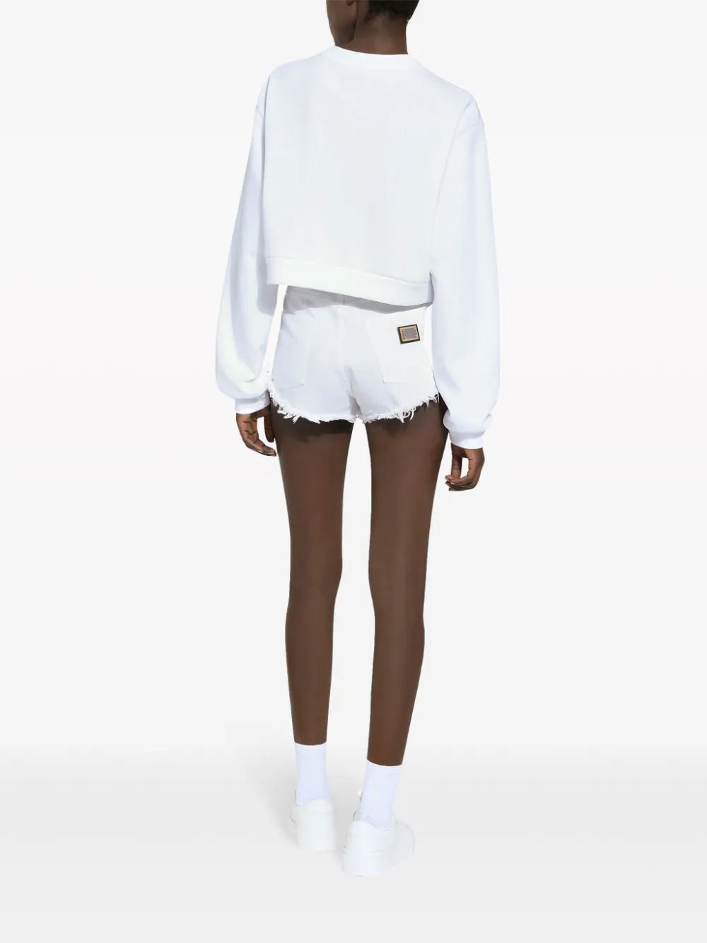 Jersey sweatshirt with Dolce&Gabbana logo