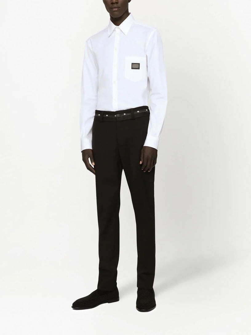 Shirt with branded tag