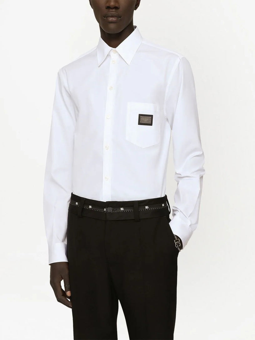 Shirt with branded tag