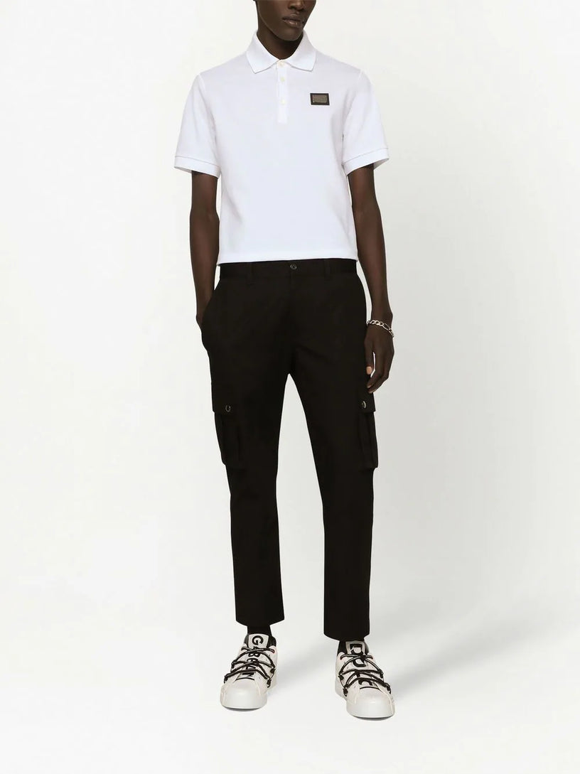 Piqué Polo-Shirt with Branded Tag