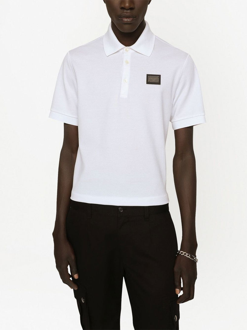 Piqué Polo-Shirt with Branded Tag