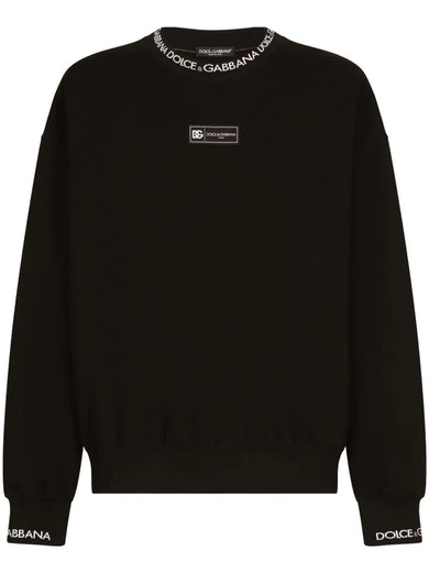 Round-neck sweatshirt with Dolce&Gabbana logo