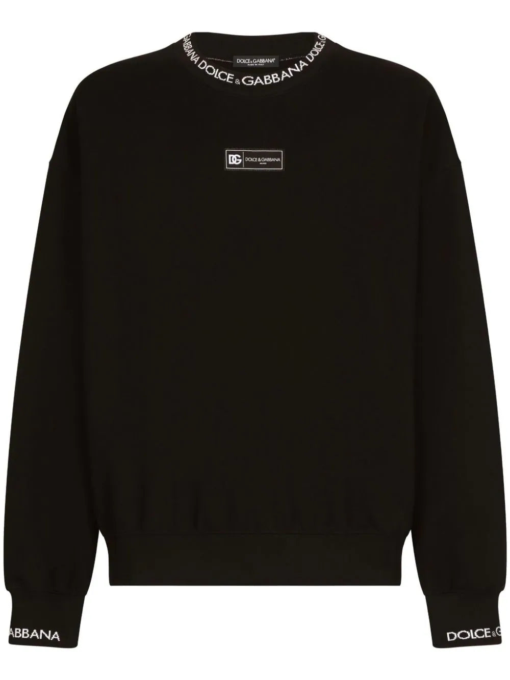 Round-neck sweatshirt with Dolce&Gabbana logo