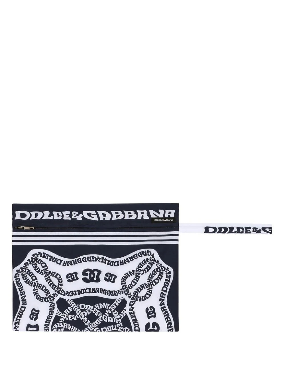 Mid-length swim trunks with Marina print