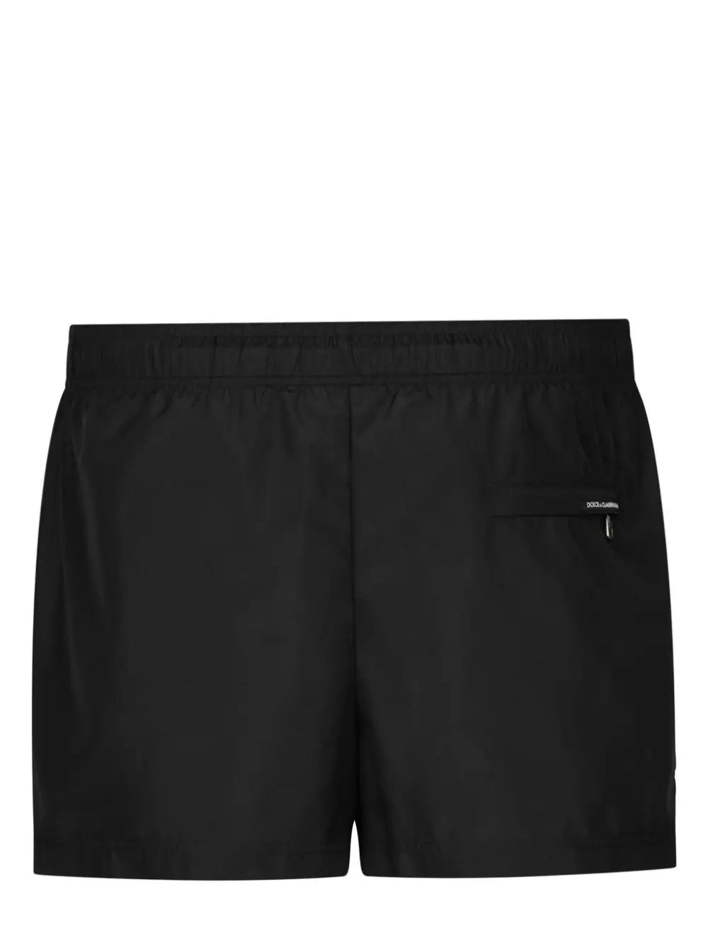 Mid-length swim trunks with DGVIB3 print and logo