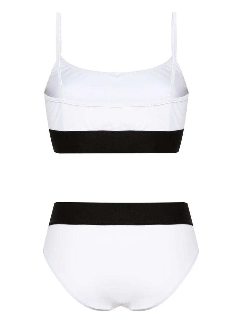 Logo-band bralette bikini
