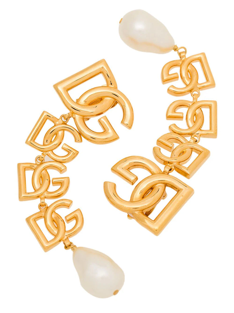 Earrings with DG logo
