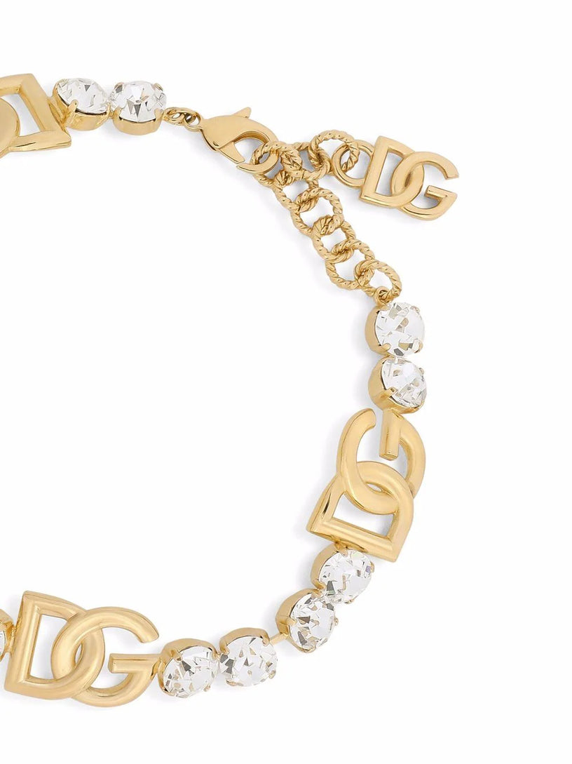 Earrings with DG logo and pearl