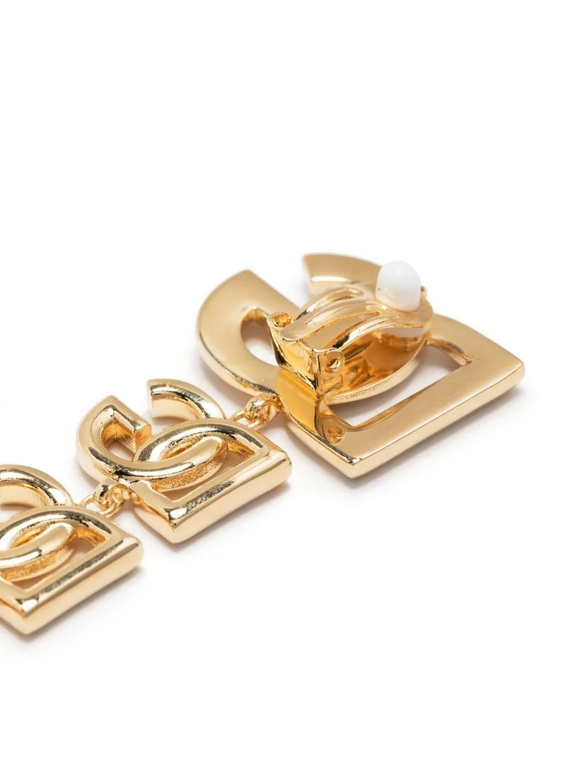 Multiple logo drop earring