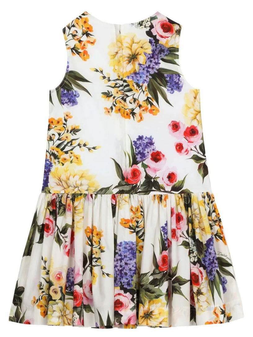 Dress with all-over garden print