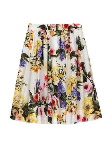 Skirt with garden print