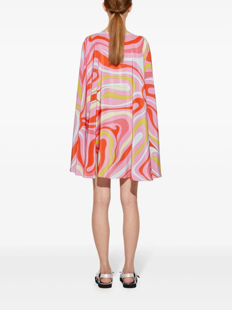 Marmo-print Kaftan