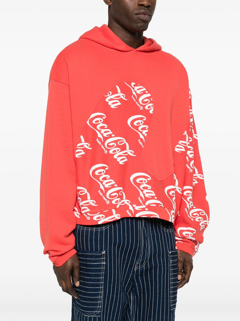 Hoodie with Coca Cola print