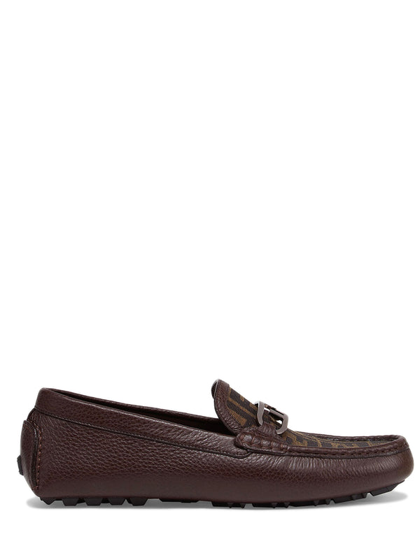 Fendi O\'Lock FF Jacquard Logo Driving Leather Shoes UK 10 - US 11 - EU 44 Fendi O main image 4