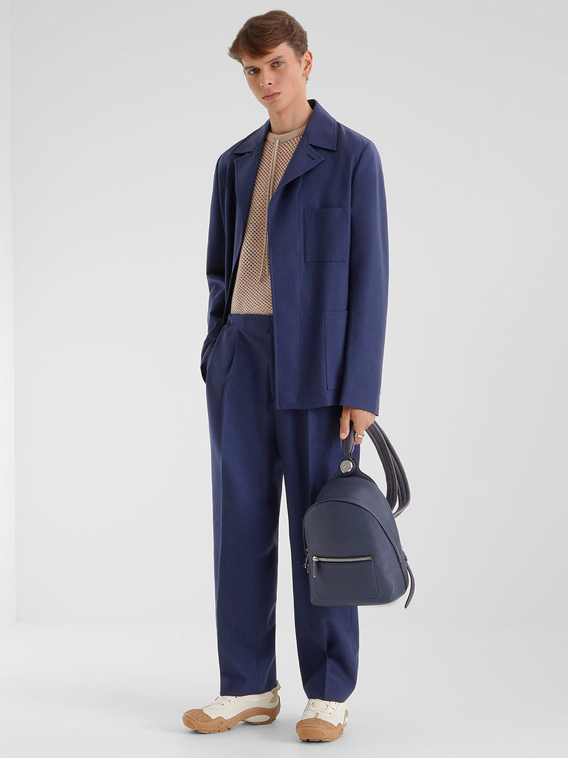 Blue wool jacket