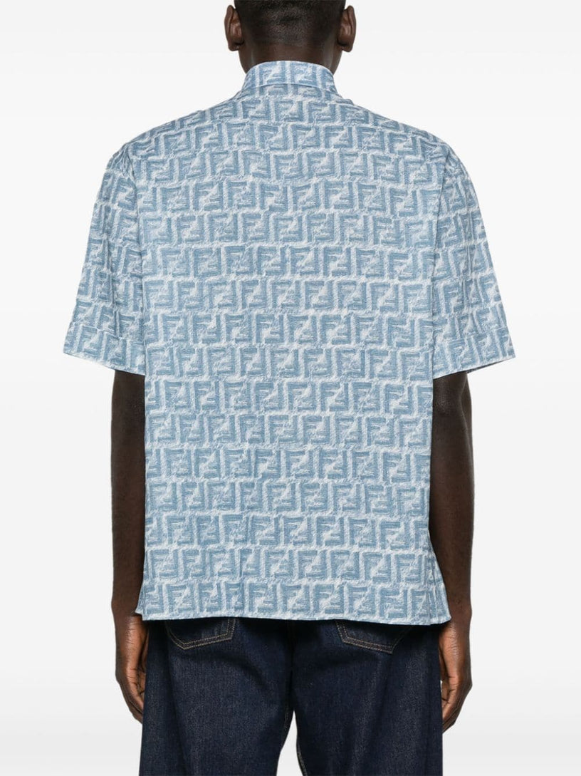 Blue FF linen shirt