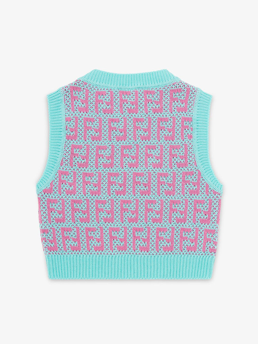 Multicolor crochet cotton top