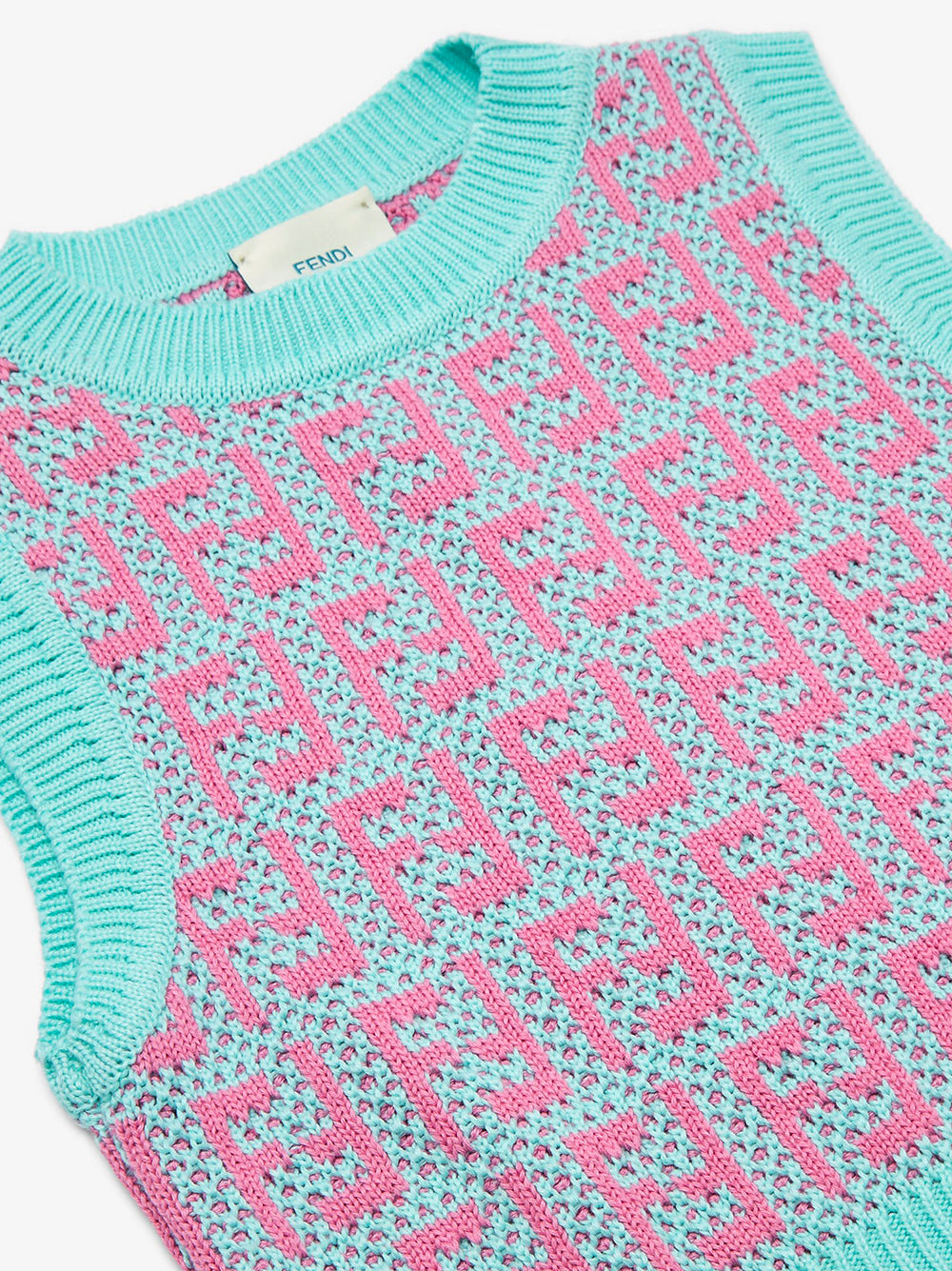 Multicolor crochet cotton top