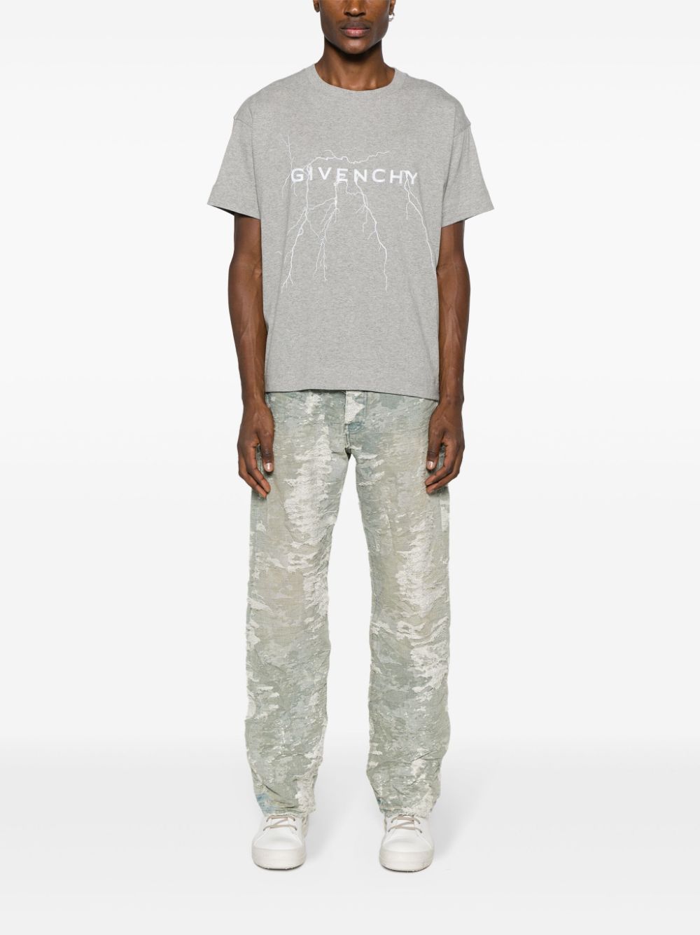 T-shirt with reflective artwork