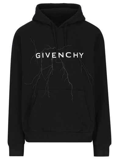 Hoodie with reflective artwork