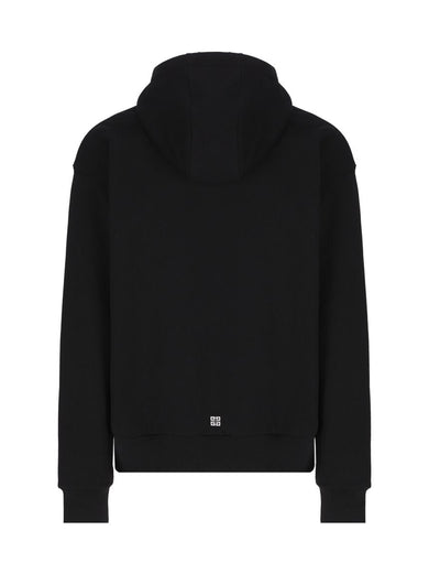 Hoodie with reflective artwork