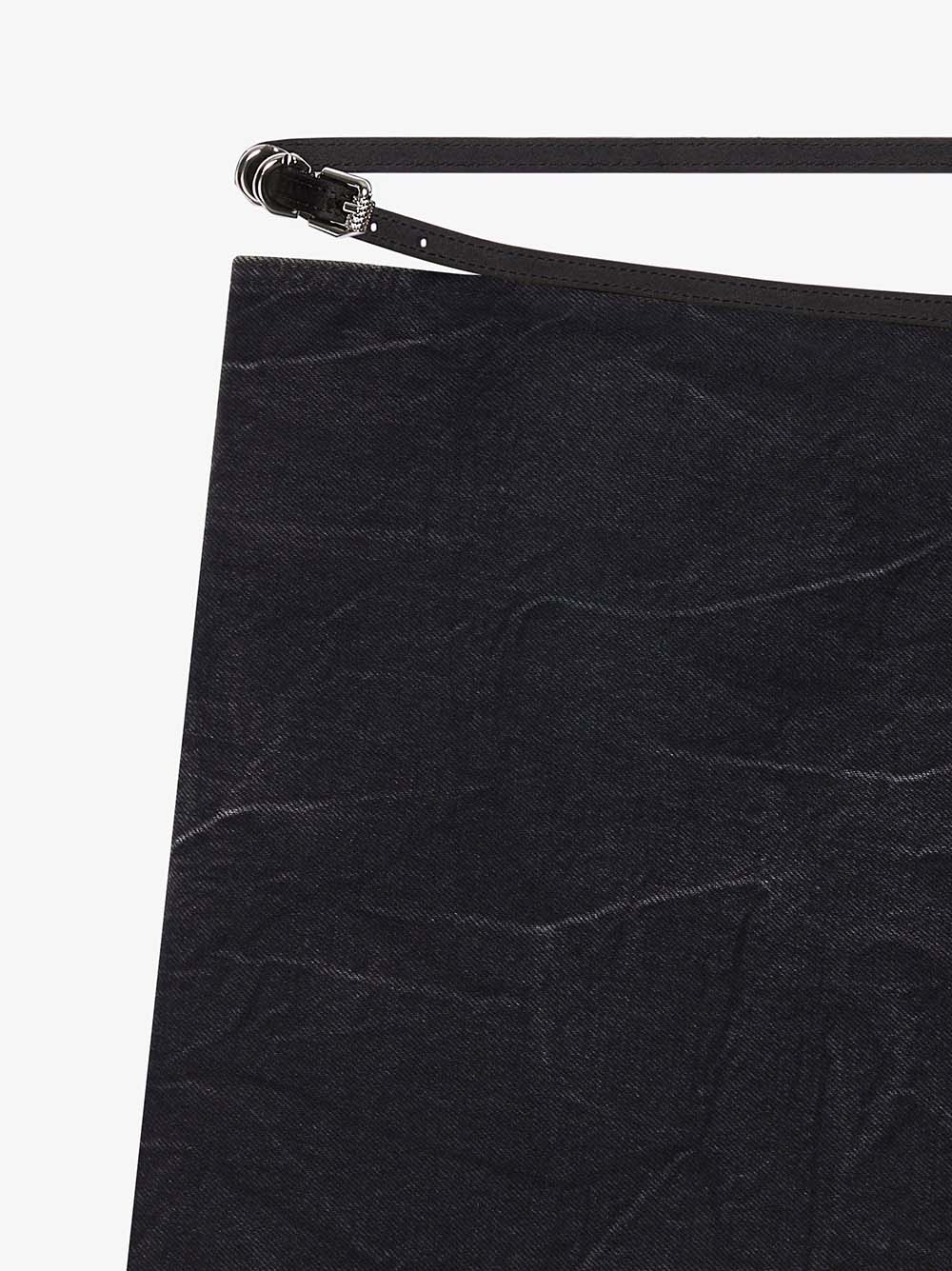 GIVENCHY ホワユラッフミニテニムスカト BW40UB5Y3P 001 Voyou wrap skirt Givenchy Nero | Grifo210
