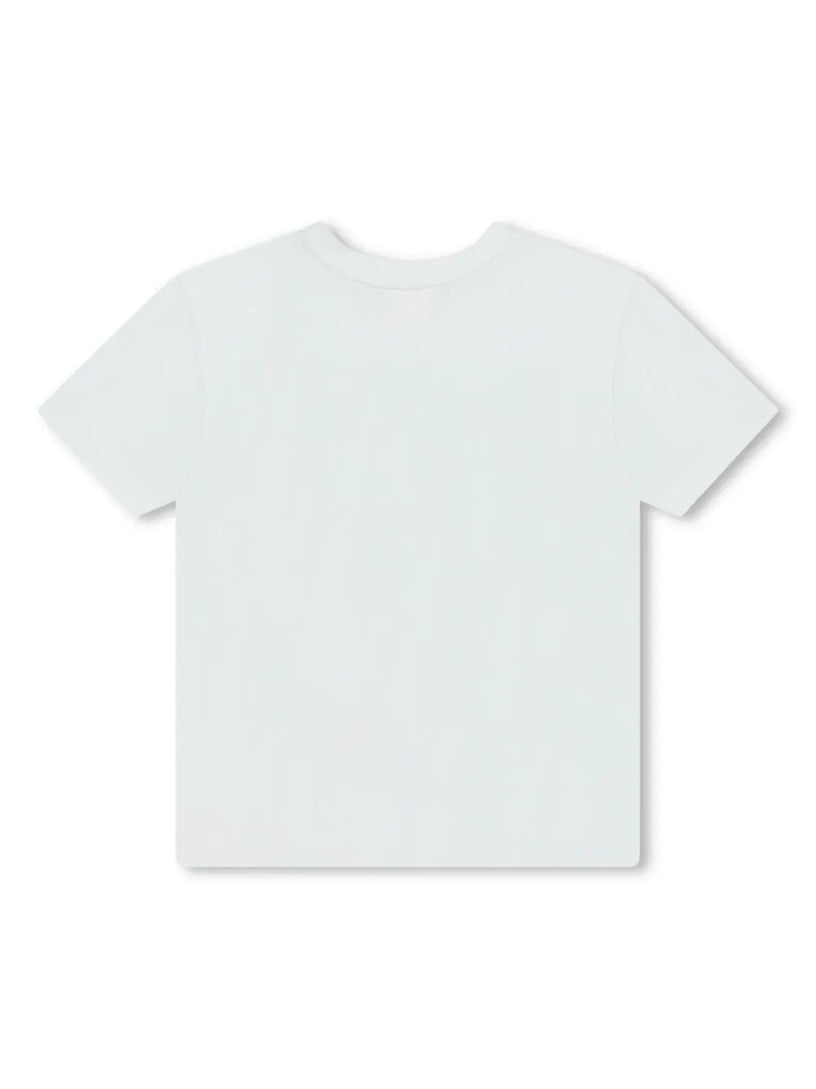 T-shirt with applied logo