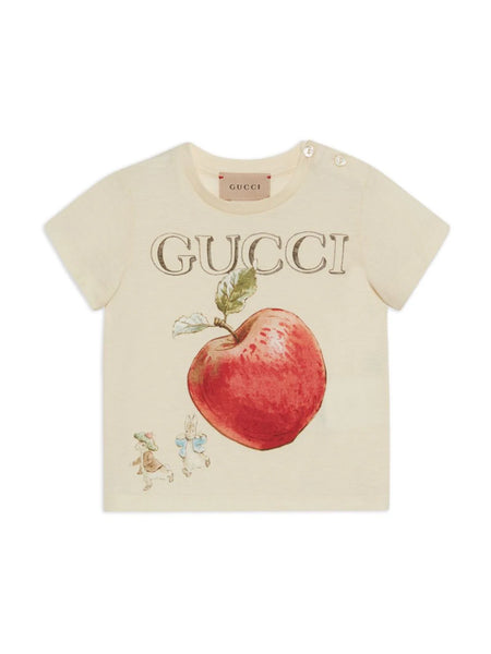 Peter Rabbit x Gucci T-shirt Gucci Kids Bianco | Grifo210