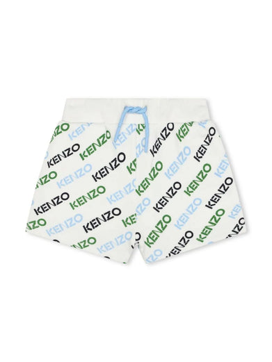 Shorts with all-over logo