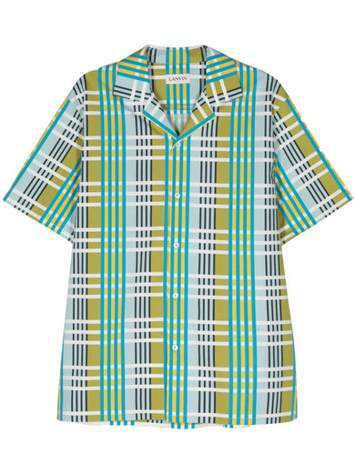 Checkered bowling shirt