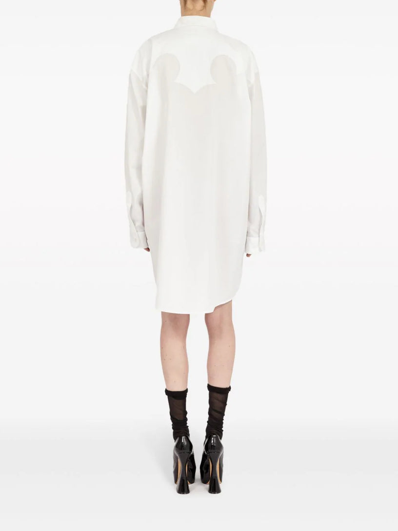 Cotton poplin shirt dress