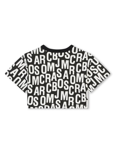 Cropped T-shirt with print