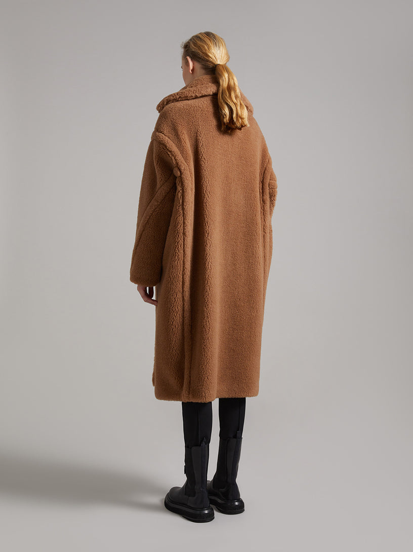 Teddy Bear Icon Coat in wool and alpaca
