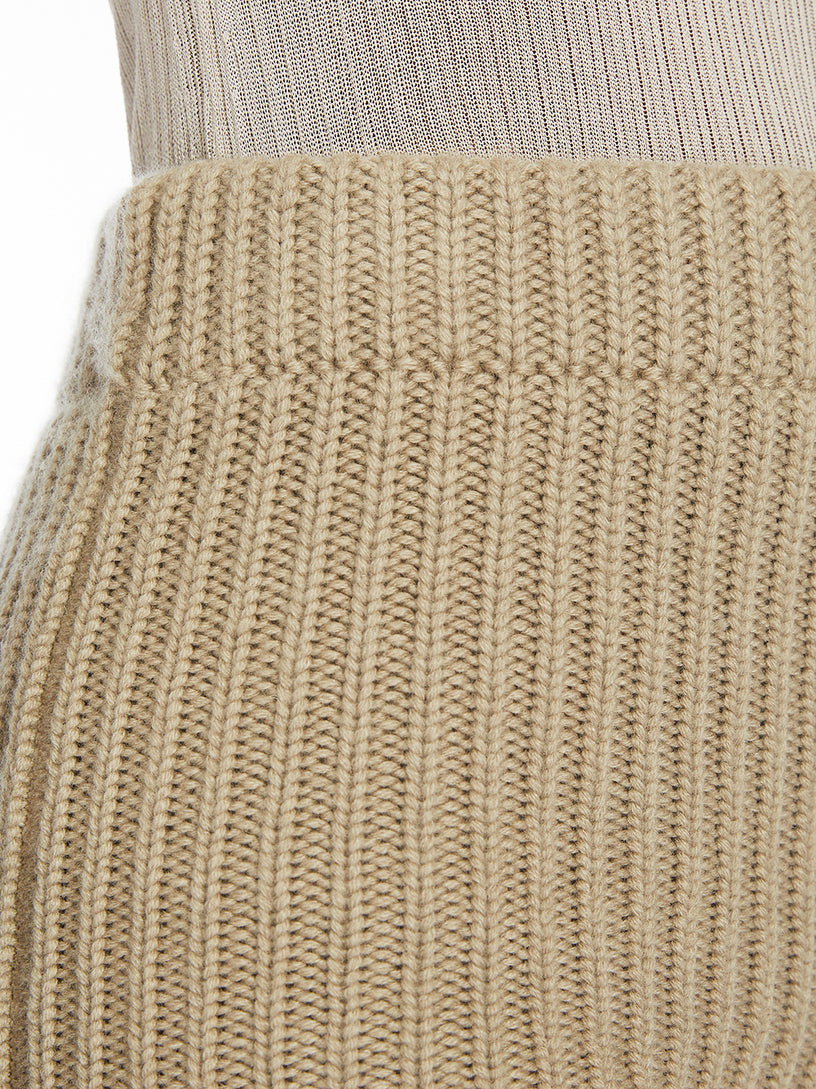 Rib-knit culottes